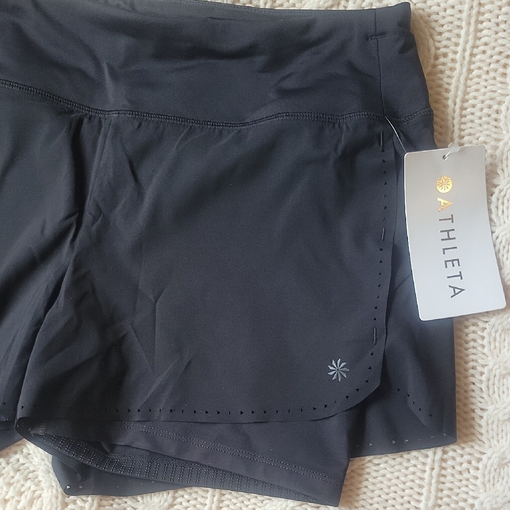 Athleta Women's Black Athletic Shorts - Picture 4 of 16